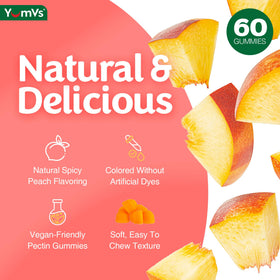 YUM-V'S Bonbons au Gingembre 500 mg en gros plan