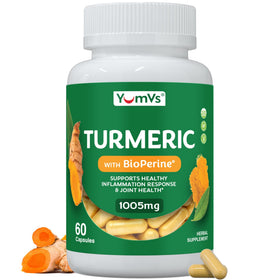 YUM-V'S Complément Curcuma 900mg capsules front view