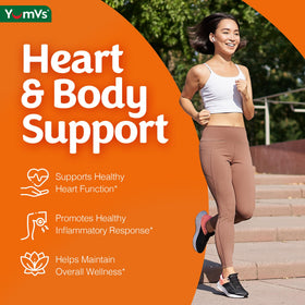 YUM-V'S Curcuma capsules with black pepper extract close-up