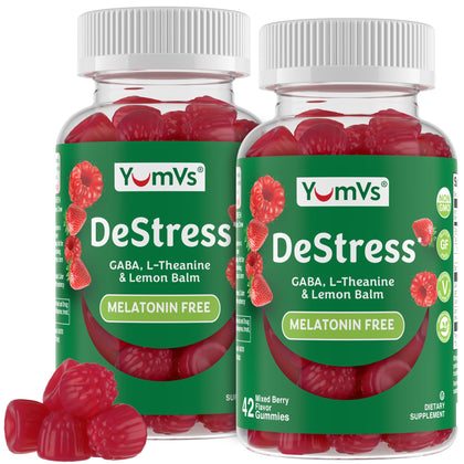 YUM-V'S Gummies Anti-Stress 42 Compotes Saveurs Fruits Rouges