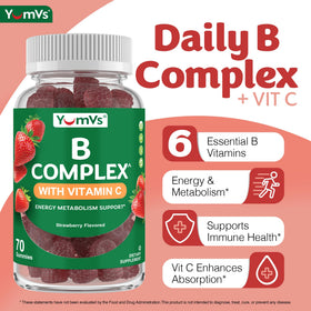 YUM-V'S Gummies B Complex 70 Comp. emballage