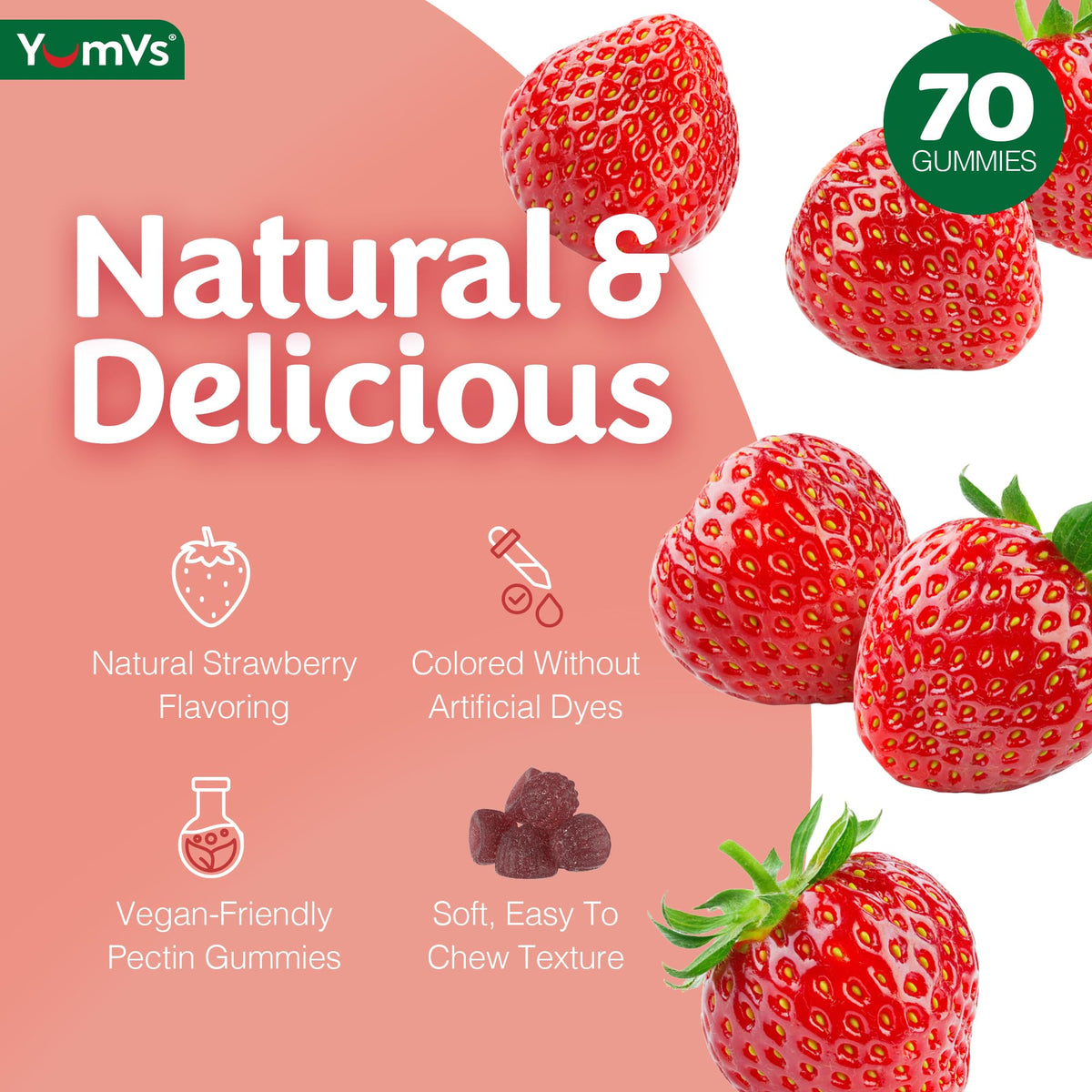 YUM-V'S Gummies B Complex 70 Comp. illustration des ingrédients