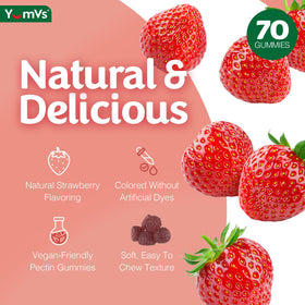 YUM-V'S Gummies B Complex 70 Comp. illustration des ingrédients