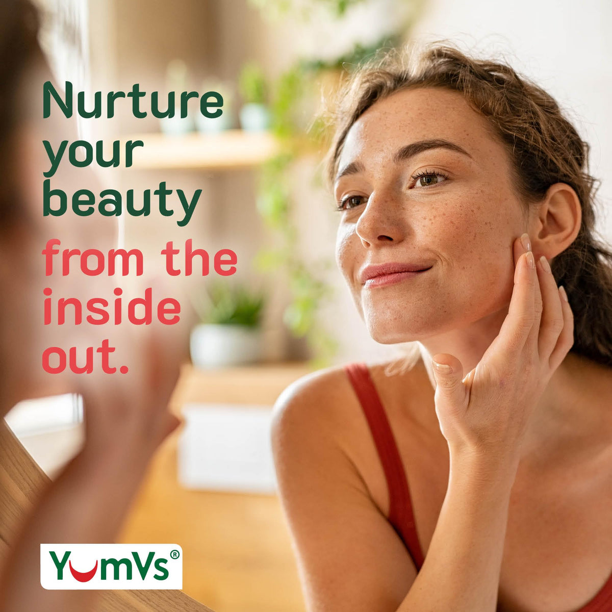 YUM-V'S Gummies Biotine 5000mcg avec des accessoires de beauté