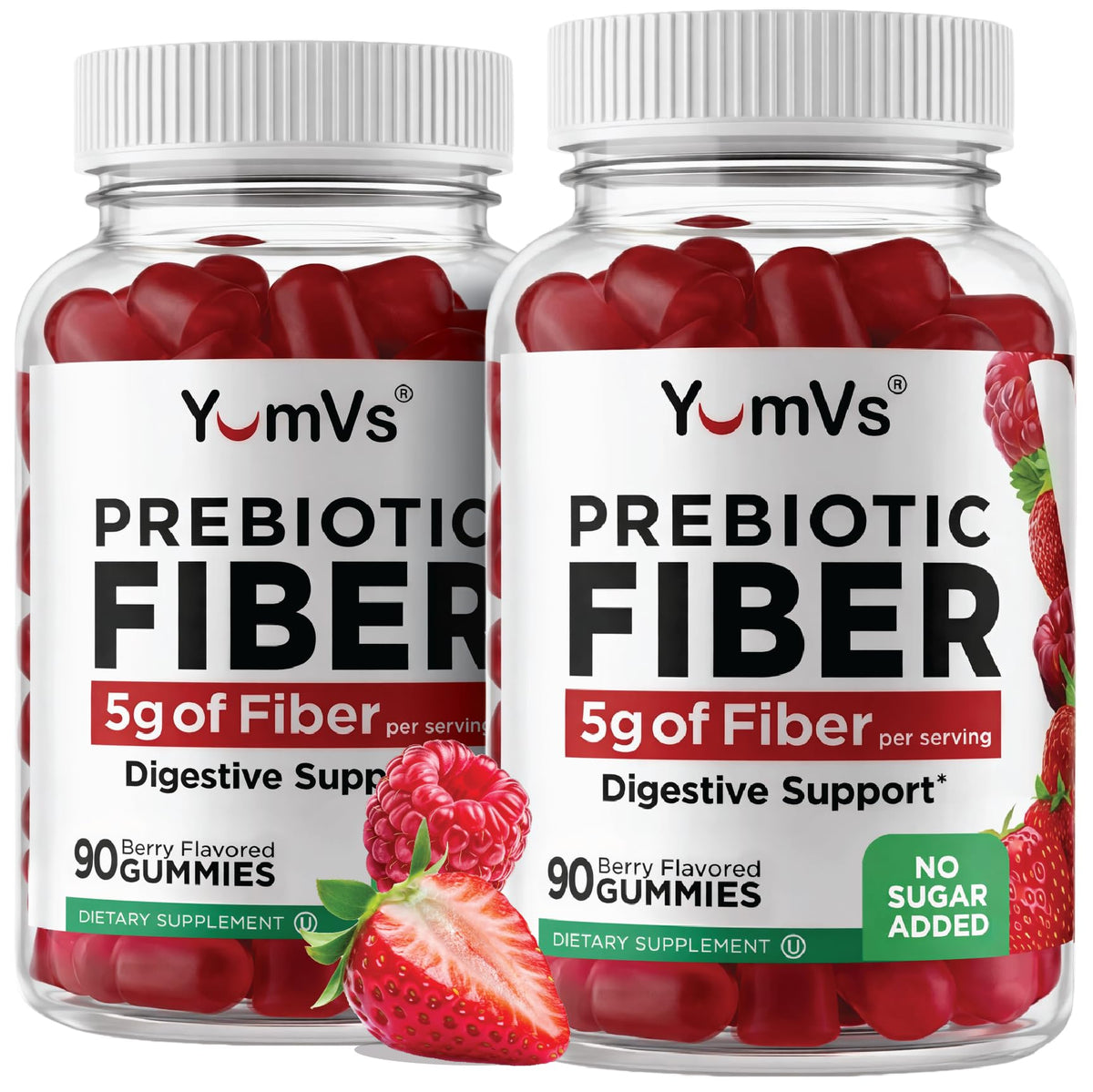 YUM-V'S Gummies de Fibres Prébiotiques 90 Comp. vue avant