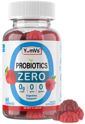 YUM-V'S Gummies Probiotiques Sans Sucre 60 Gummies vue de face