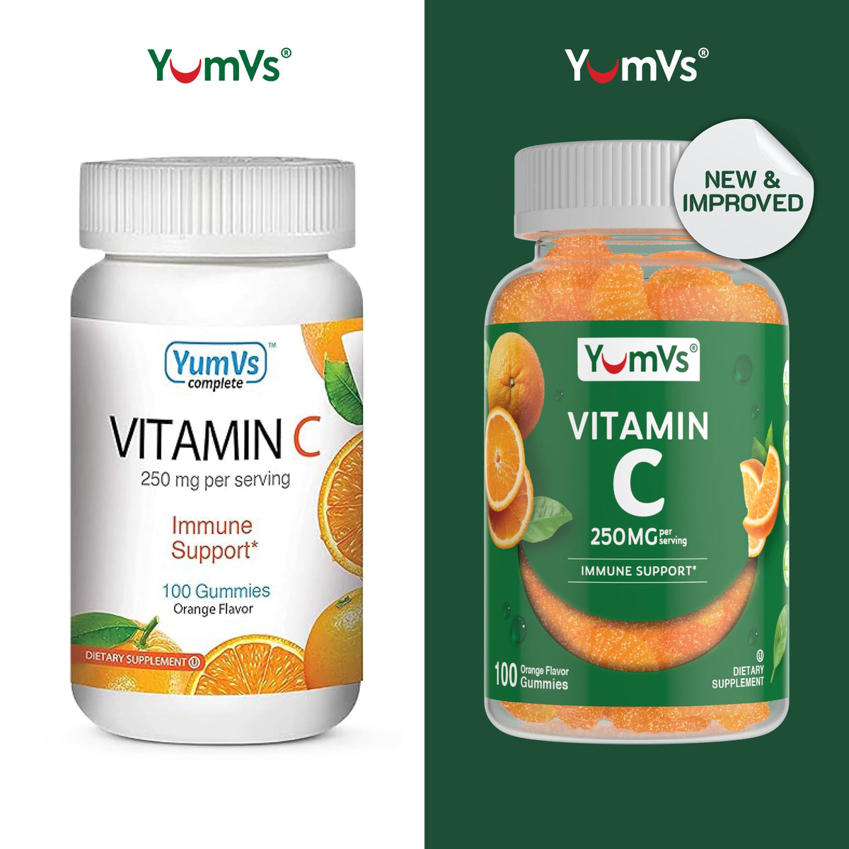 YUM-V'S Gummies Vitamine C 250 mg Saveur Orange - gummies individuelles