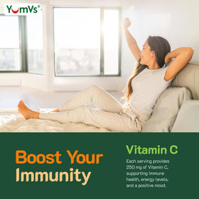 YUM-V'S Gummies Vitamine C 250 mg Saveur Orange - vue arrière