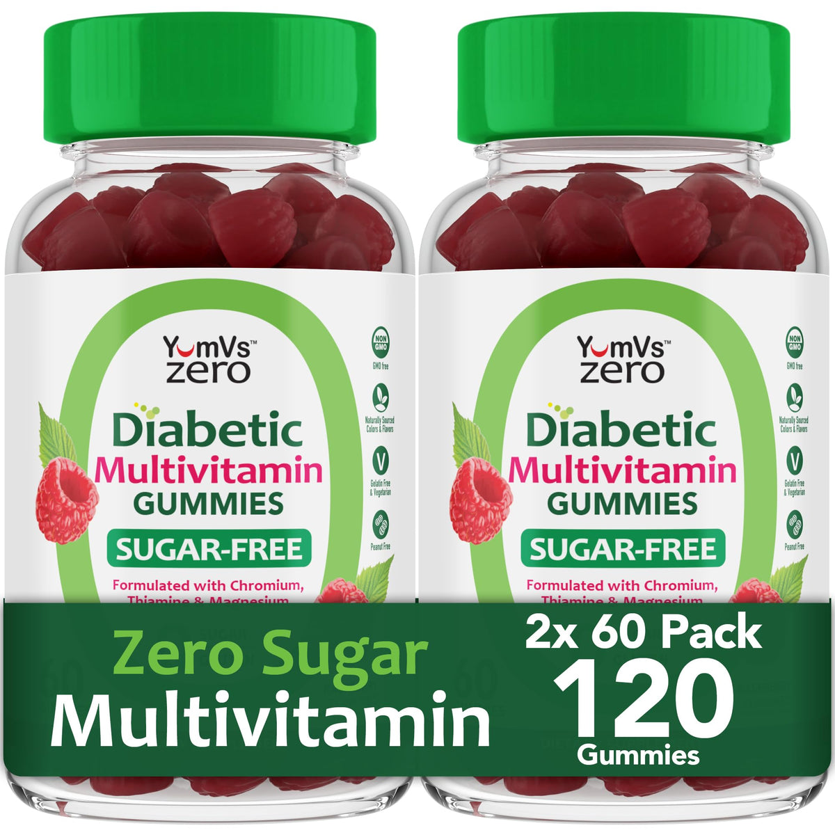 YUM-V'S Multivitamines Gélifiées SANS SUCRE, vue avant du produit