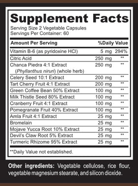 YUMMYVITE Complément Acide Urique, flacon ouvert avec capsules