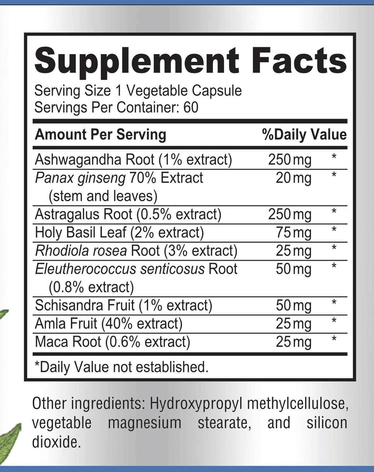YUMMYVITE Complément Alimentaire 60 Capsules avec ingrédients
