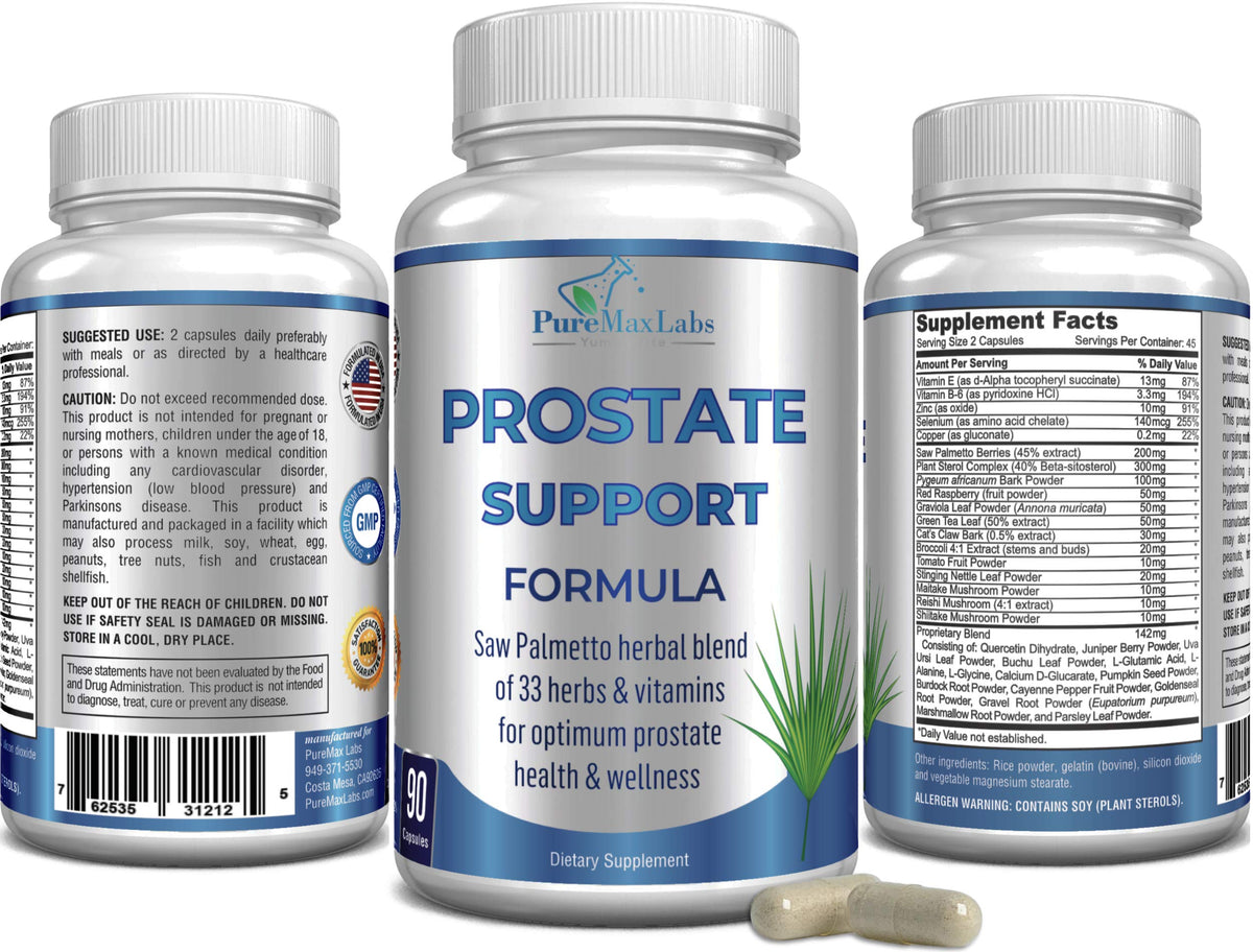 YUMMYVITE Complément Alimentaire Prostate avec étiquette visible