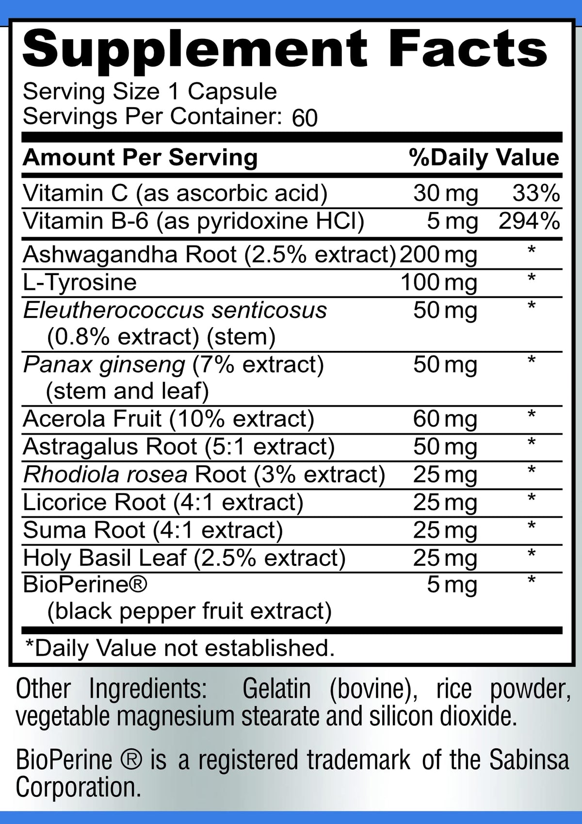 YUMMYVITE Complément Alimentaire Soutien Surrénalien 60 Capsules avec mise en scène sur une table