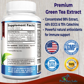 YUMMYVITE Extrait de Thé Vert 98% capsules