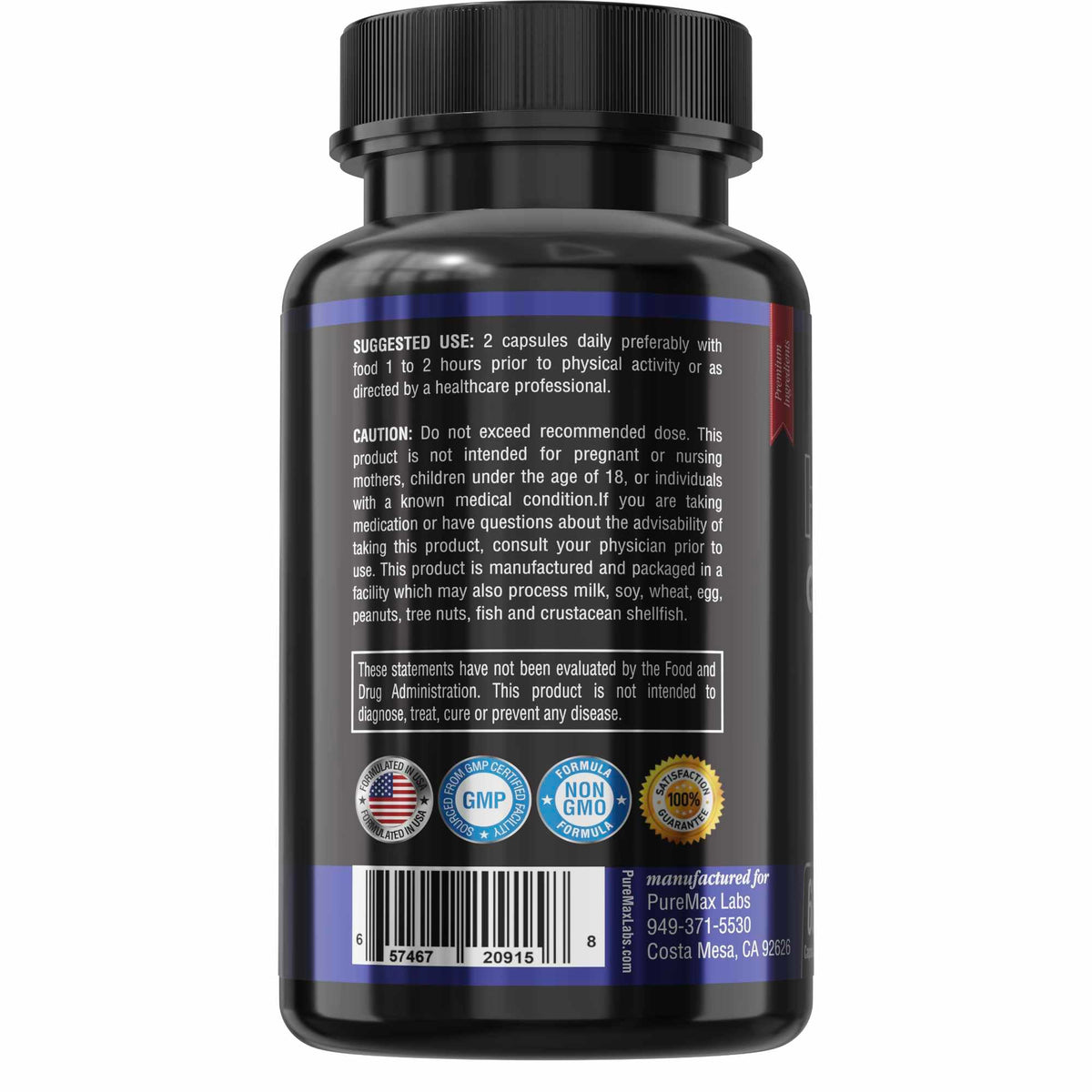 YUMMYVITE Horny Goat Weed capsules ouvertes montrant le contenu