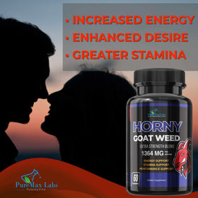 YUMMYVITE Horny Goat Weed capsules sur une table