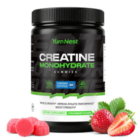 YumNest Gummies de Créatine 135 unités pot vue avant