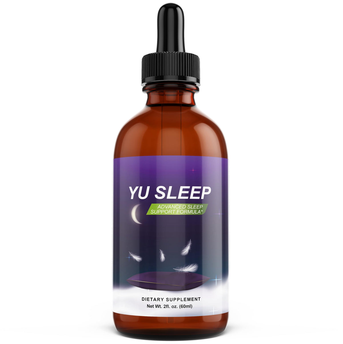 YuSleep gouttes naturelles sommeil 60 ml vue de face avec étiquette