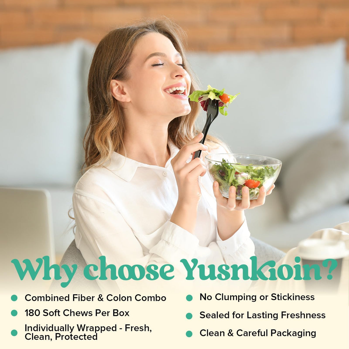 Yusnkioin Gummies de Fibres, utilisation quotidienne