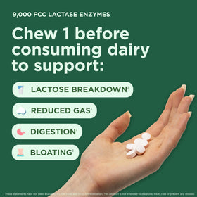 Yuve comprimés lactase 9000 FCC 30 unités vue de côté