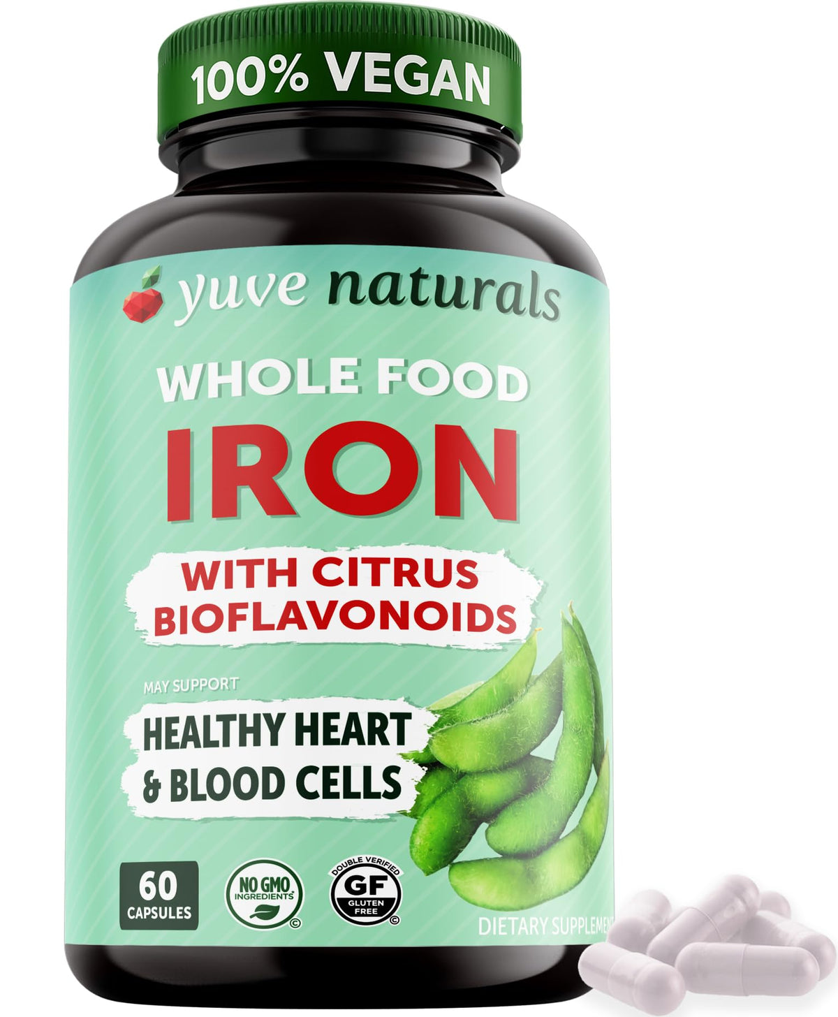 Yuve Fer Végétal 18 mg – Flacon de 60 capsules