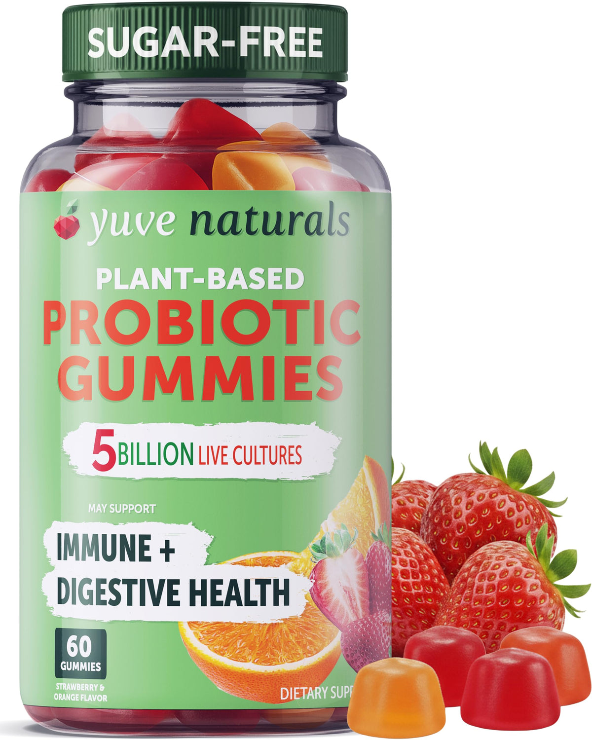 Yuve Gummies Probiotiques 60ct boîte vue avant