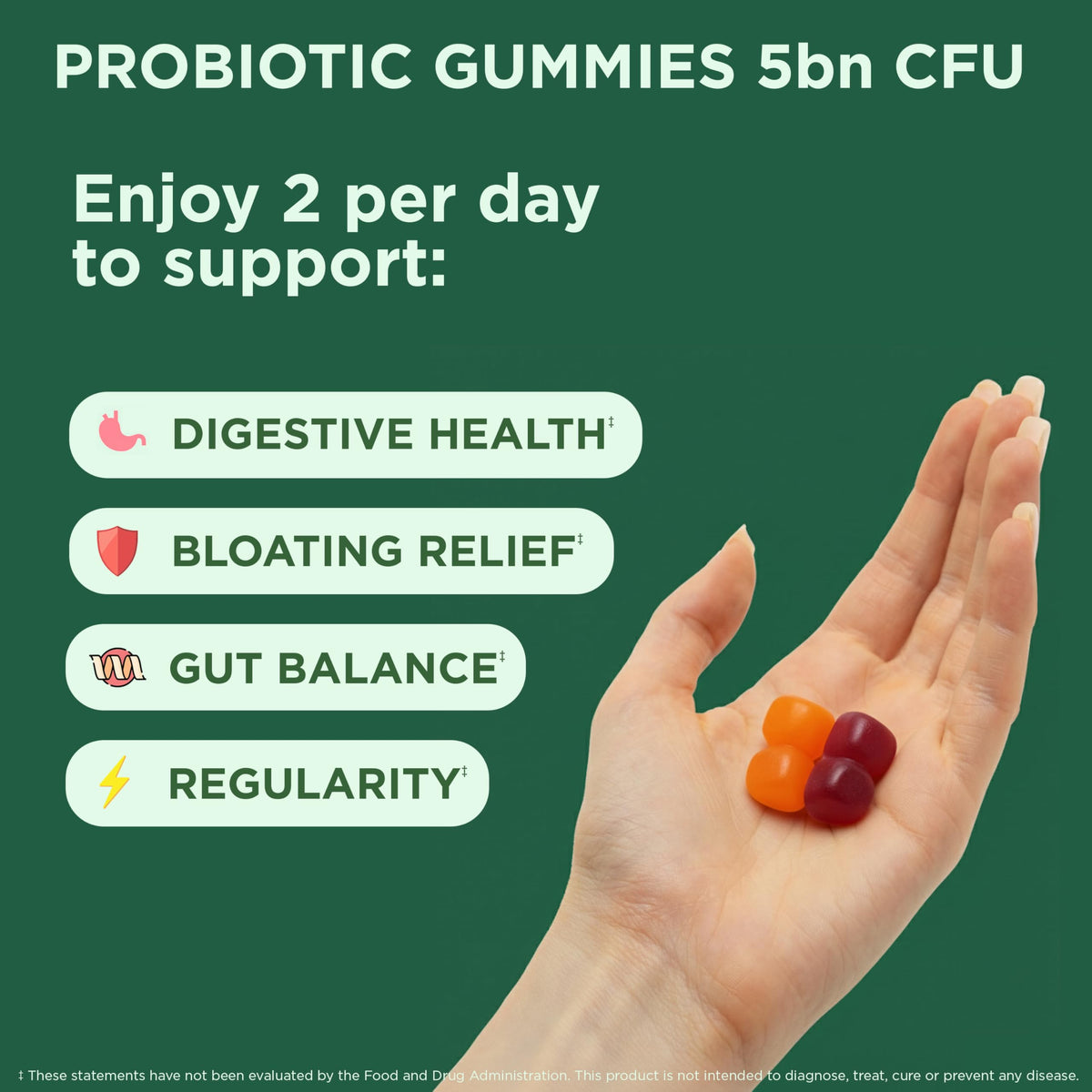 Yuve Gummies Probiotiques 60ct gummies individuelles