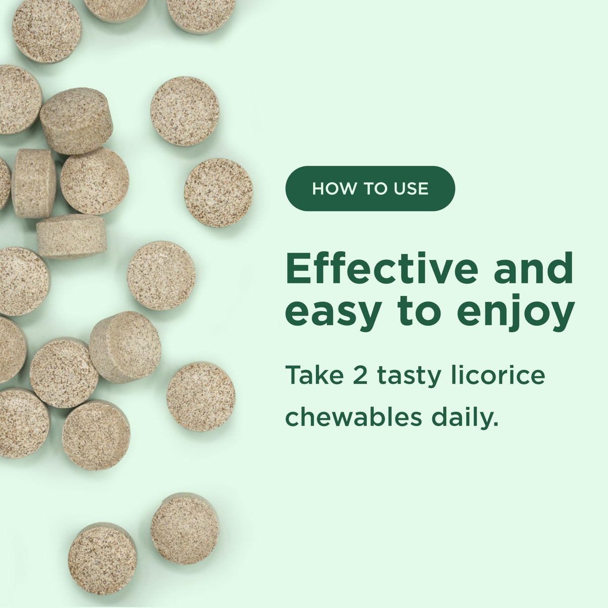 Yuve Tablettes à Mâcher DGL Ultra-Pures 4000 mg - prise en main