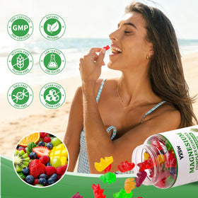 YXSW Gummies Complexe Magnésium 1000mg avec fruits