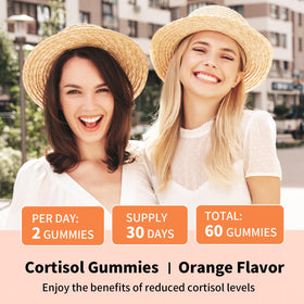 YXSW Gummies Cortisol pour Femmes 120 Comp. goût orange