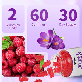YXSW Gummies de Safran avec un goût de framboise