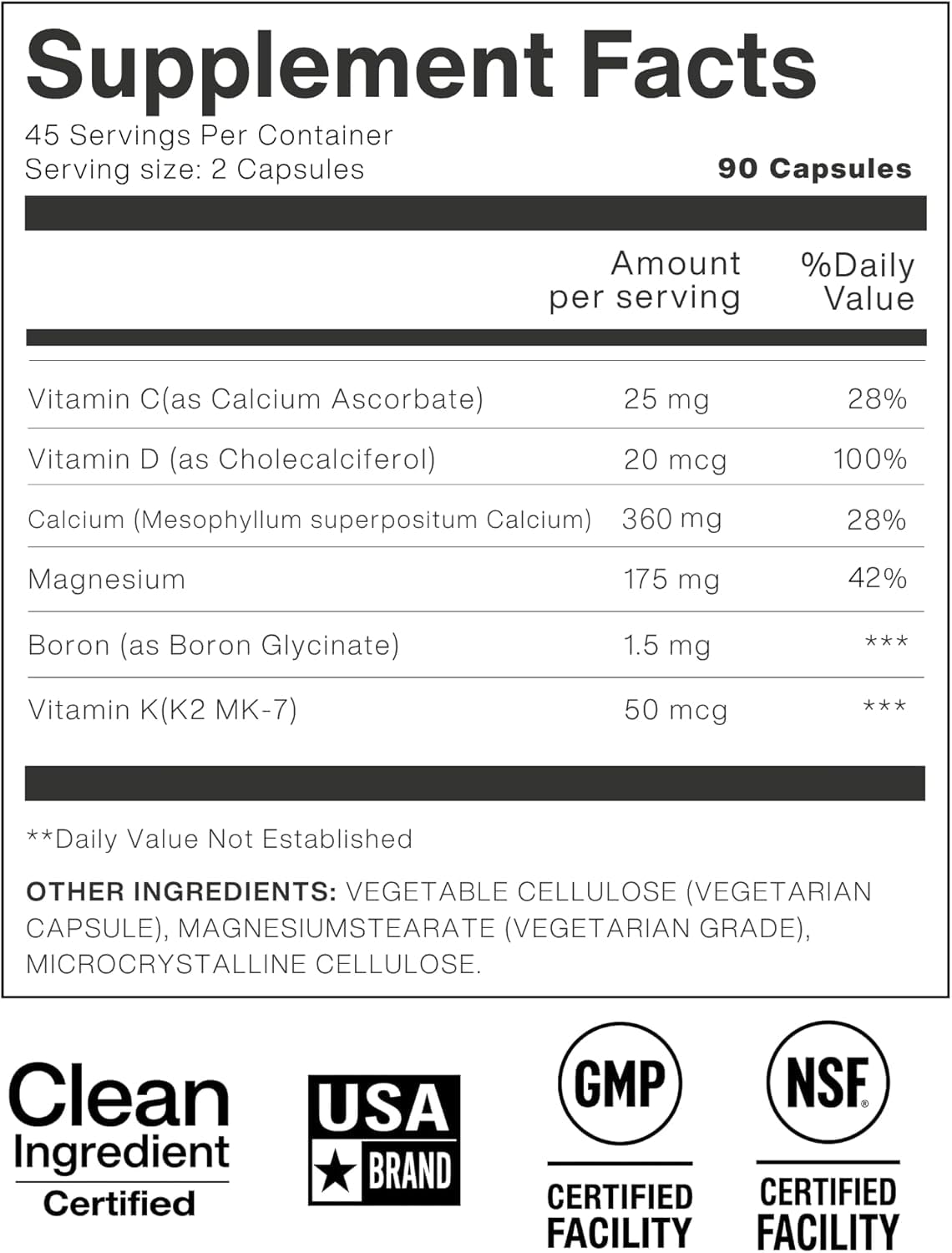 ZAB Calcium d'Algues - capsules sur une table