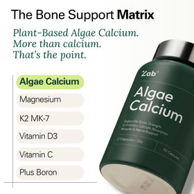 ZAB Complément Alimentaire Calcium d'Algues - capsules végétales