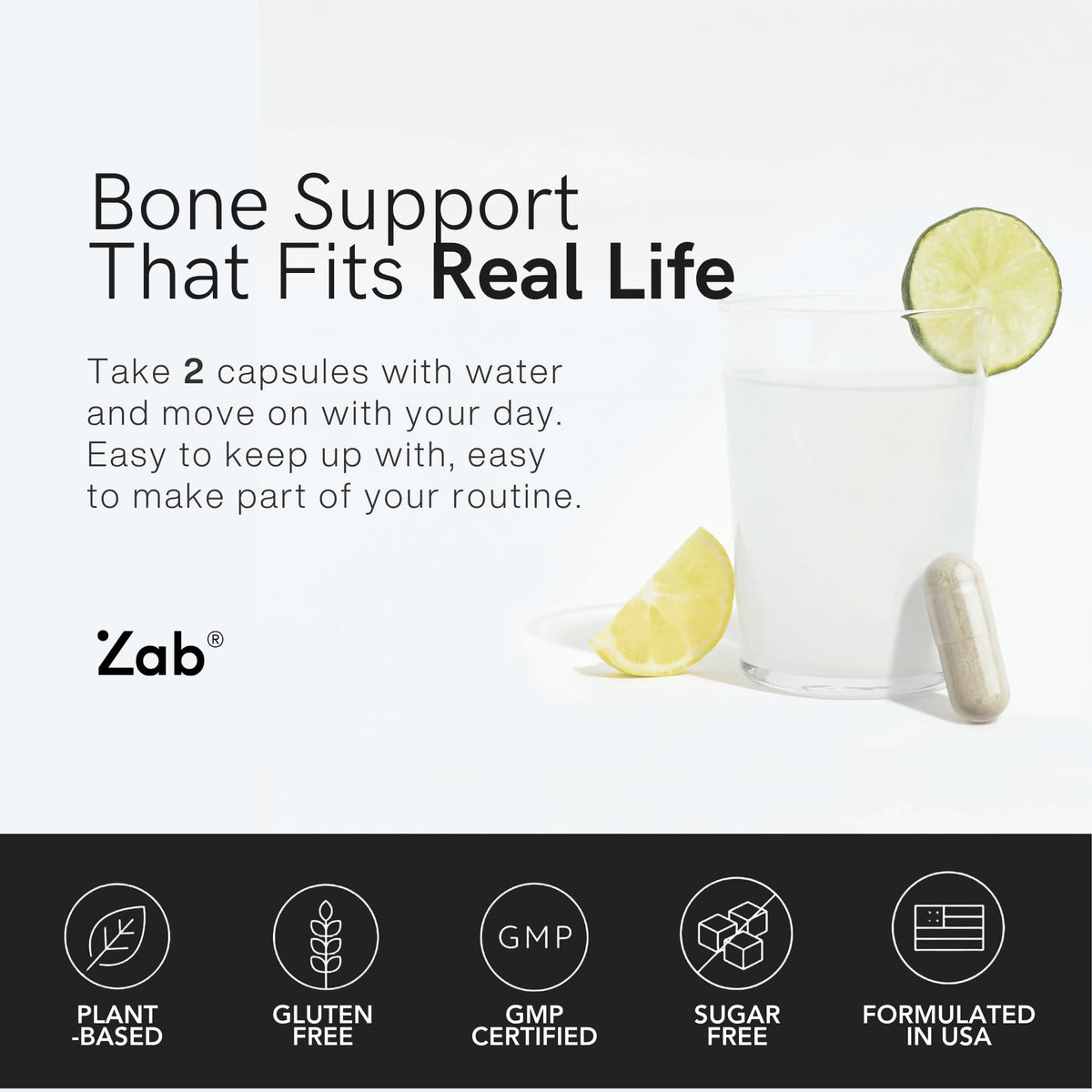 ZAB Complément Alimentaire Calcium d'Algues - en voyage