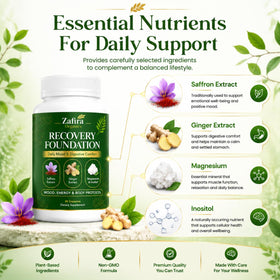 Zafira Organics Complément Alimentaire 90 Capsules sur fond blanc