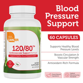 Zahler 120/80 Complément Alimentaire Cardiaque 60 Capsules packaging