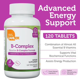 Zahler B-Complex 120 comprimés emballage latéral