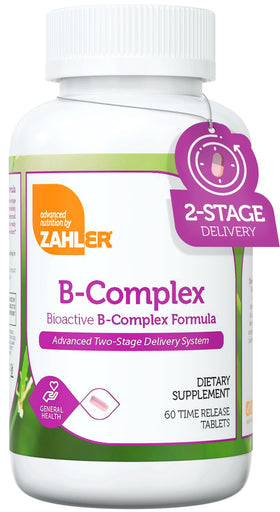 Zahler B-Complex 60 tablettes vue de face avec emballage