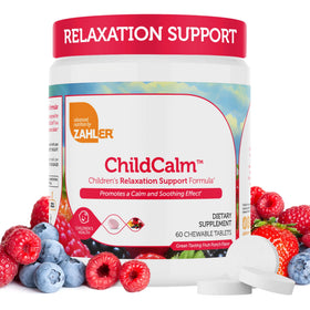 Zahler ChildCalm 60 tablettes goût framboise, packaging avant