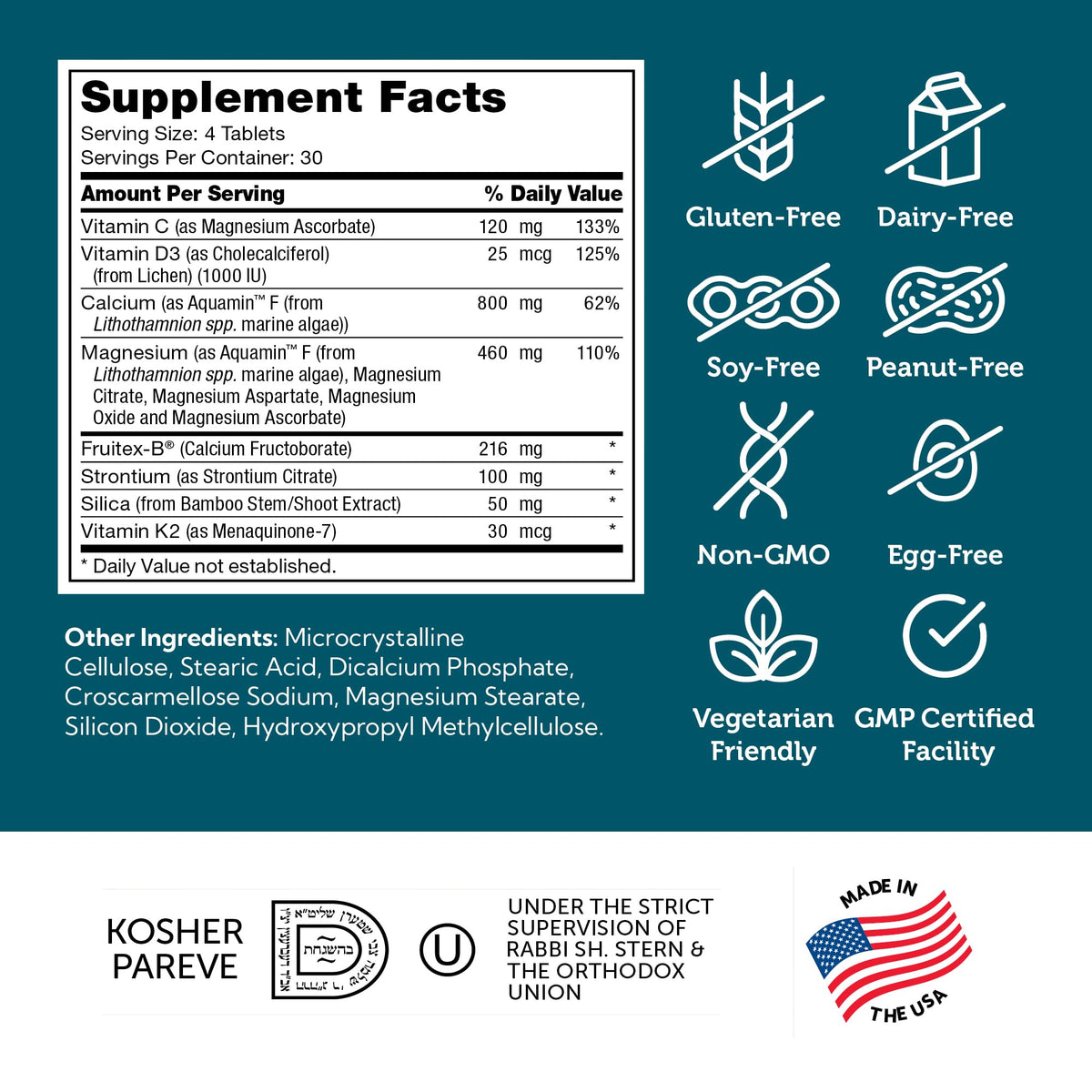 Zahler Complément Alimentaire Calcium D3 K2 120 Comprimés - vue en lifestyle