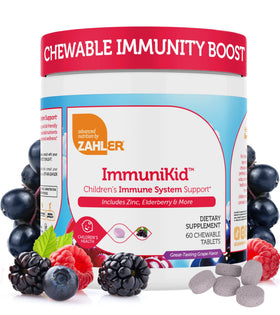 Zahler Complément Alimentaire Enfant 60 comprimés à croquer goût raisin