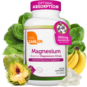 Zahler Complément Alimentaire Magnésium 200 mg 90 Capsules vue avant