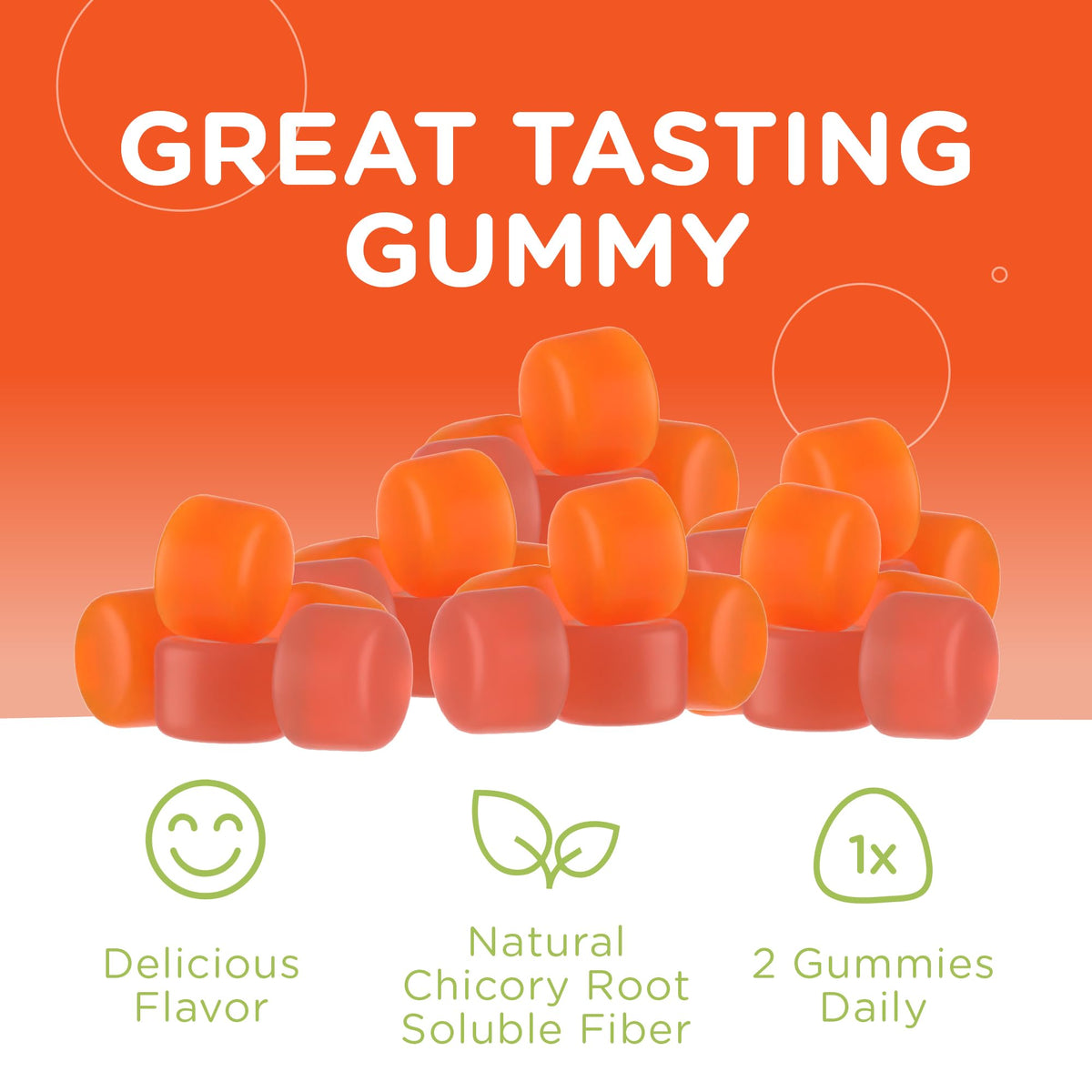 Zahler Gummies de Fibre 120 Comp. gummies en gros plan