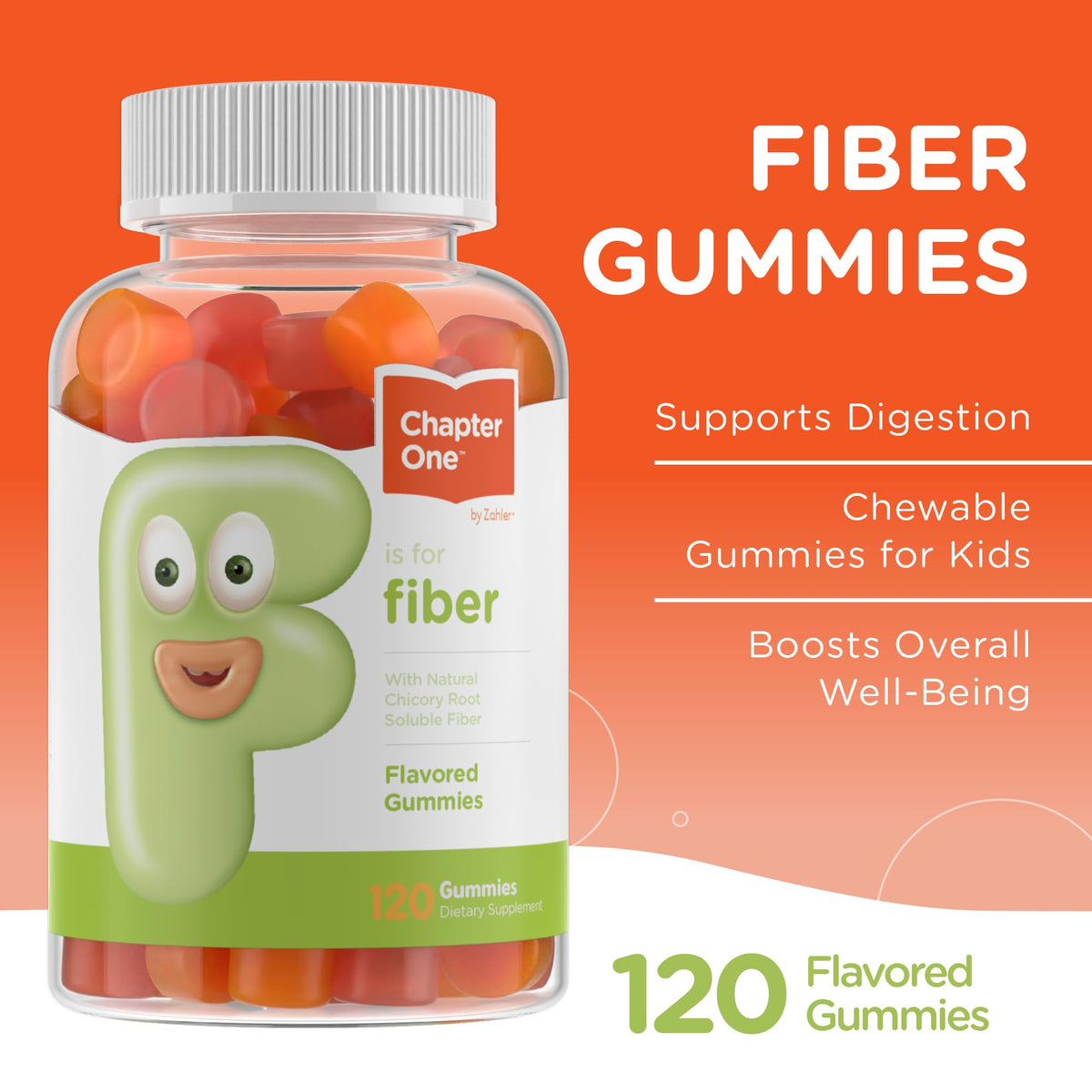 Zahler Gummies de Fibre 120 Comp. ingrédients sur l'étiquette