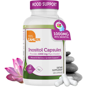 Zahler Inositol 1000mg 120 capsules vue de face