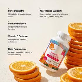 Zahler Junior D3, informations nutritionnelles sur l'emballage