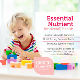Zahler Junior D3 Vitamines 1000 IU étiquette de la boîte