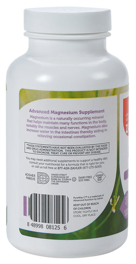 Zahler Magnésium Citrate 200 mg dosage recommandé sur le flacon