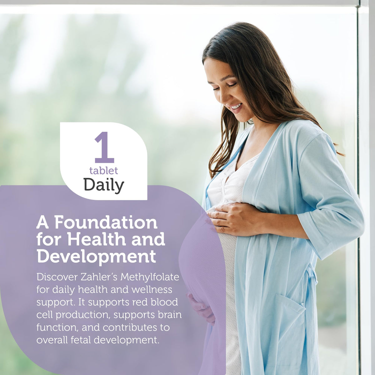 Zahler Methylfolate 1000 mcg boîte ouverte montrant capsules