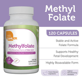 Zahler Methylfolate 1000 mcg emballage